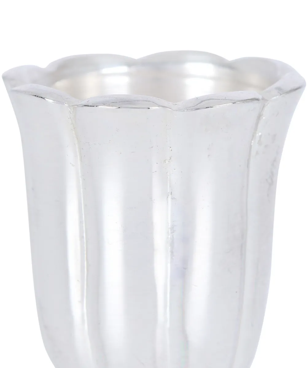 Rebecca Udall Place Settings & Linens|Pair of Fluted Candleholders in Silver