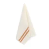 Rebecca Udall Place Settings & Linens|Pair of Striped Linen Tea Towels in Burnt Orange, Set of 2