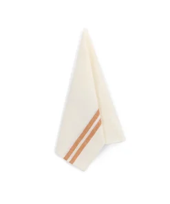 Rebecca Udall Place Settings & Linens|Pair of Striped Linen Tea Towels in Burnt Orange, Set of 2