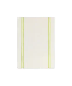 Rebecca Udall Place Settings & Linens|Pair of Striped Linen Tea Towels in Apple Green, Set of 2