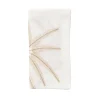 Kim Seybert Place Settings & Linens|Palm Coast Napkin in White & Natural & Gold, Set of 4