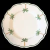 Sveva's Home Dinnerware|Palm Tree Everywhere Scalloped Plate, Set of 6