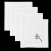 Henry Handwork Place Settings & Linens|Palm Tree Modern Cocktail Napkin Set
