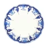 Este Ceramiche Dinnerware|Palmetta Dinner Plates in Blue, Set of 6