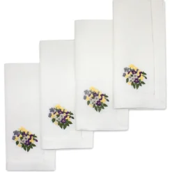 Chefanie Place Settings & Linens|Pansy Dinner Napkins, Set of 4