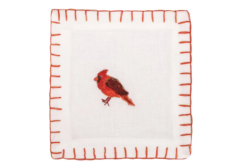 Francesca Miranda Place Settings & Linens|Parakeet Cocktail Napkin, Set of 4