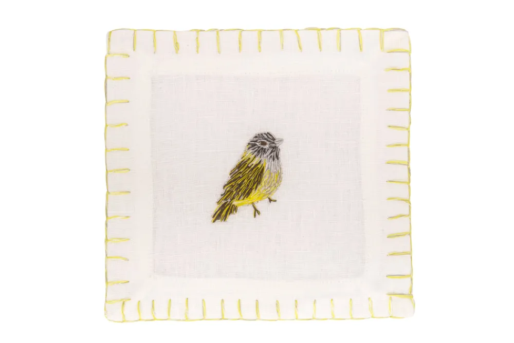 Francesca Miranda Place Settings & Linens|Parakeet Cocktail Napkin, Set of 4