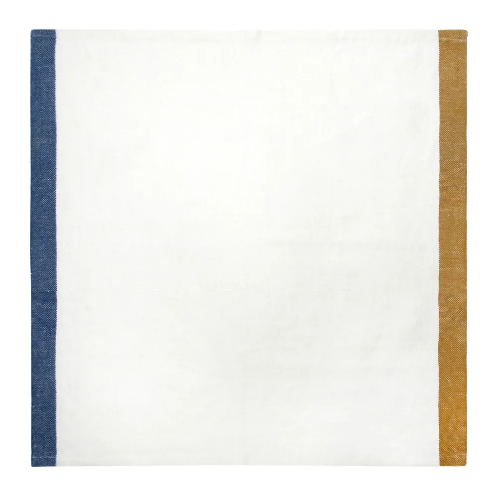Caravan Place Settings & Linens|Paris Napkins in Blue & Mustard, Set of 4