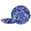 Golden Rabbit Dinnerware|Pasta Plates in Cobalt Swirl, Set of 4