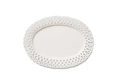 AERIN Dinnerware|Paulette Oval Platter in White