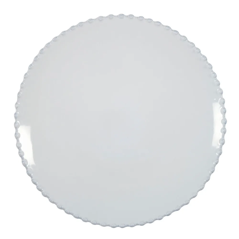 Costa Nova Dinnerware|Pearl Collection Dinner Plates in White, Set of 6