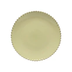 Costa Nova Dinnerware|Pearl Collection Dinner Plates in Lilly Green, Set of 6