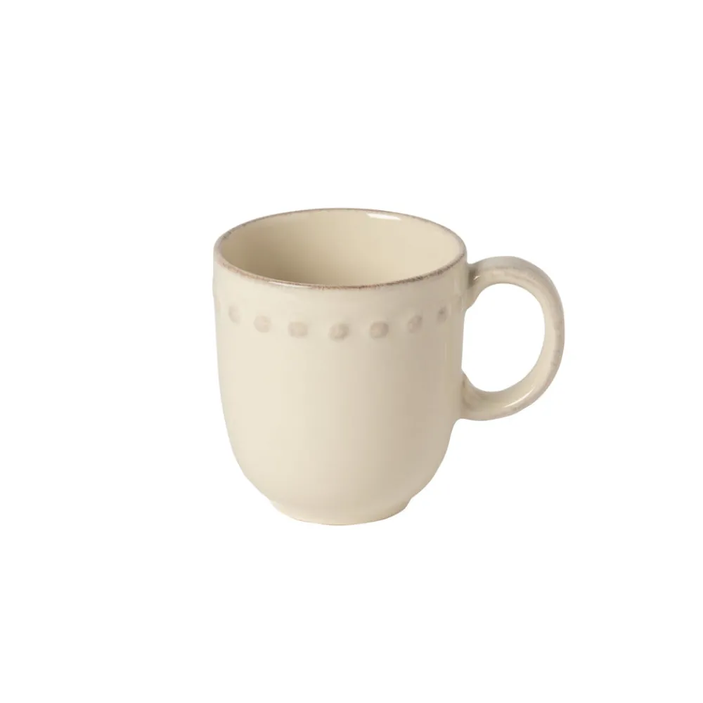 Costa Nova Dinnerware|Pearl Collection Mugs in Cream, Set of 6
