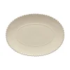 Costa Nova Dinnerware|Pearl Collection Oval Platter 14" in Cream