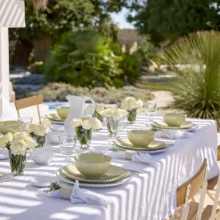 Costa Nova Dinnerware|Pearl Collection Oval Platter 14" in Lilly Green