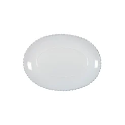 Costa Nova Dinnerware|Pearl Collection Oval Platter 13" in White