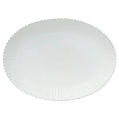 Costa Nova Dinnerware|Pearl Collection Oval Platter 20" in White