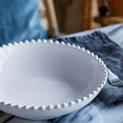 Costa Nova Dinnerware|Pearl Collection Pasta Bowls in White, Set of 6