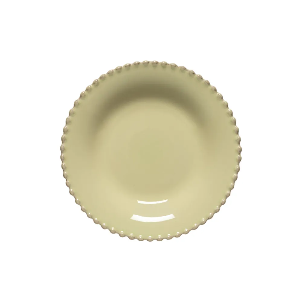 Costa Nova Dinnerware|Pearl Collection Pasta Plates in Lilly Green, Set of 6