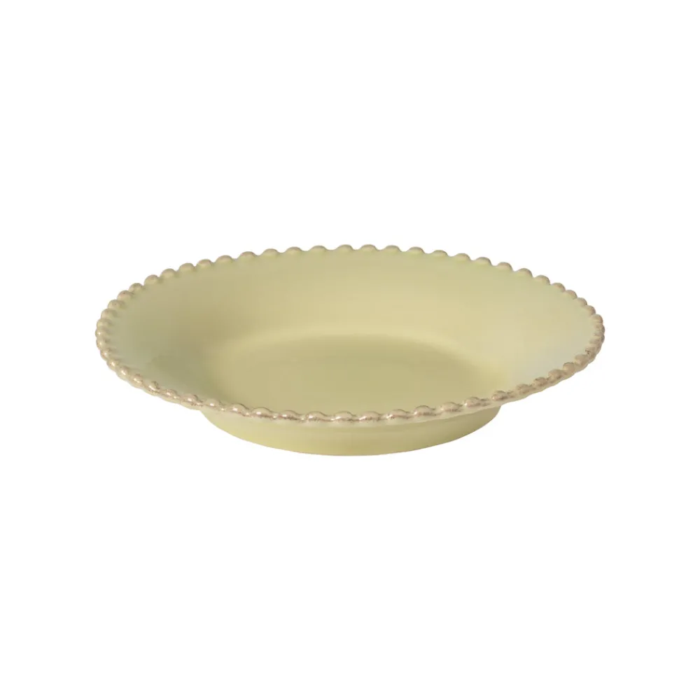 Costa Nova Dinnerware|Pearl Collection Pasta Plates in Lilly Green, Set of 6