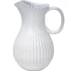 Costa Nova Glassware|Pearl Collection Pitcher 87 oz. in White