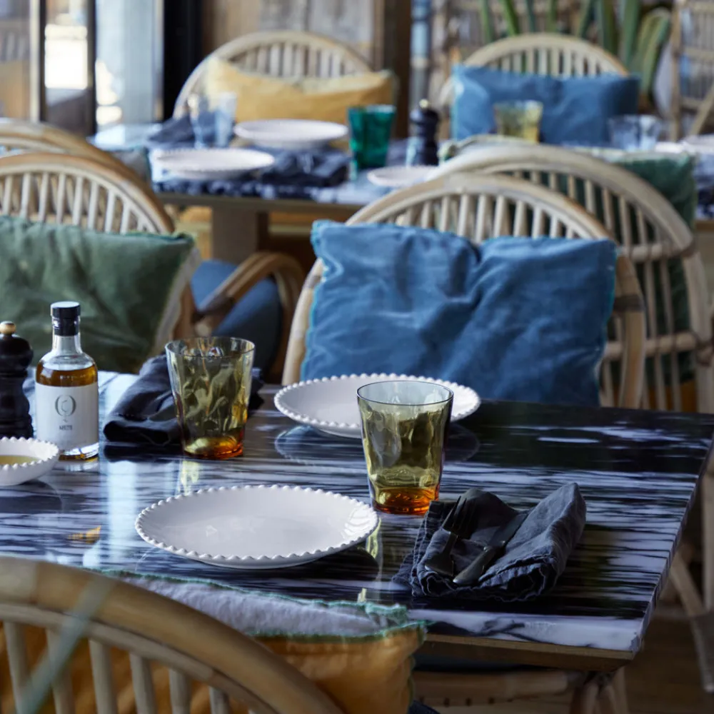 Costa Nova Dinnerware|Pearl Collection Salad Plates in White, Set of 6