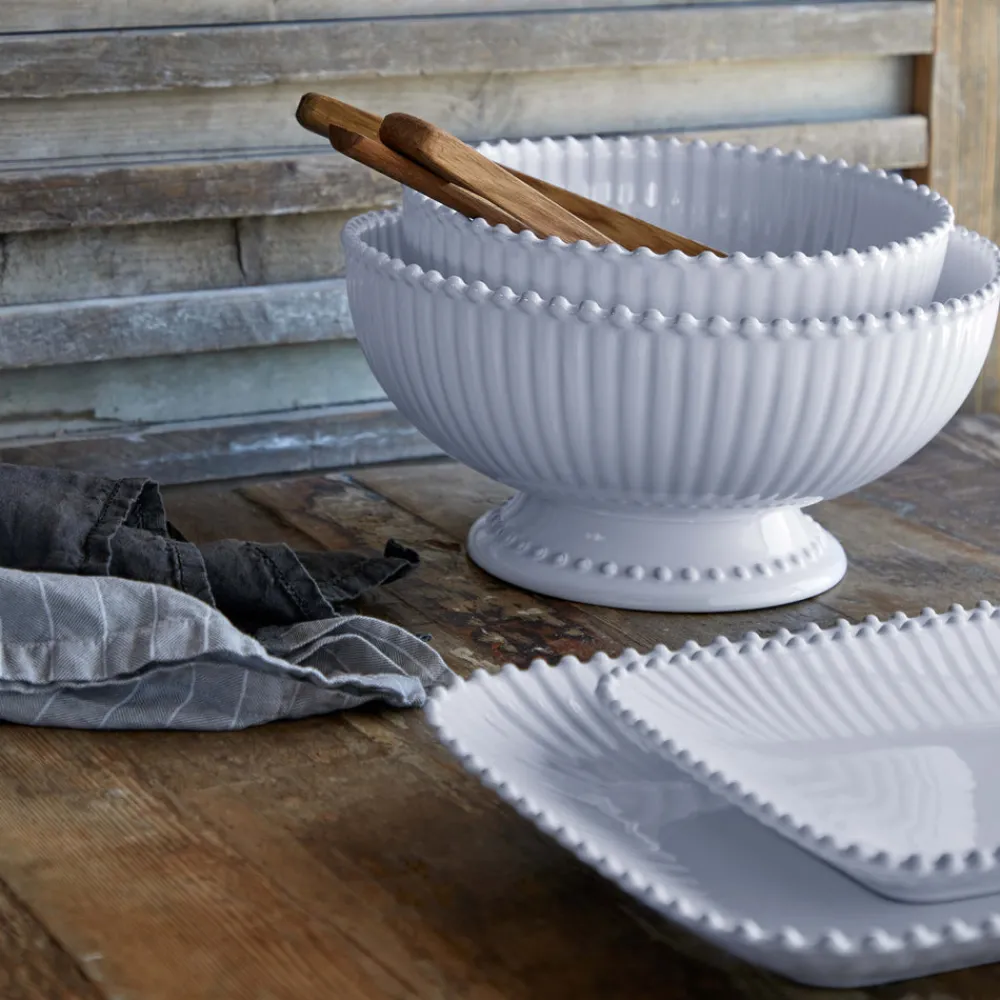 Costa Nova Dinnerware|Pearl Collection Serving Bowl 11" in White