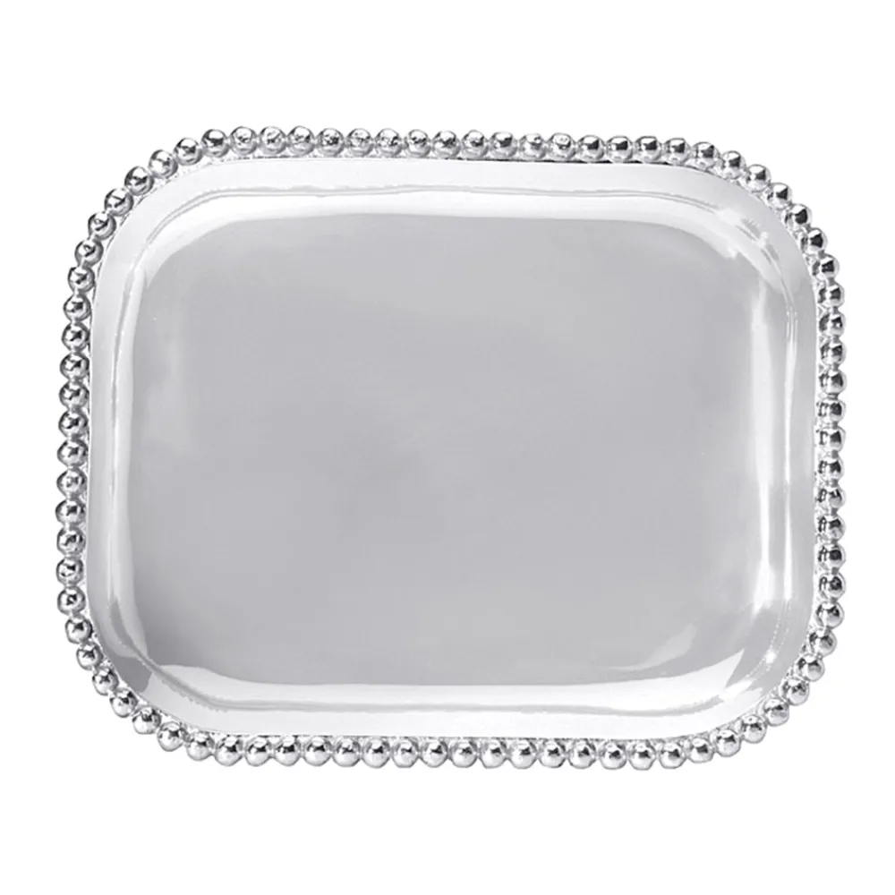 Mariposa Dinnerware|Pearled Rectangular Platter