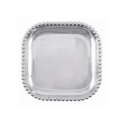 Mariposa Dinnerware|Pearled Square Platter