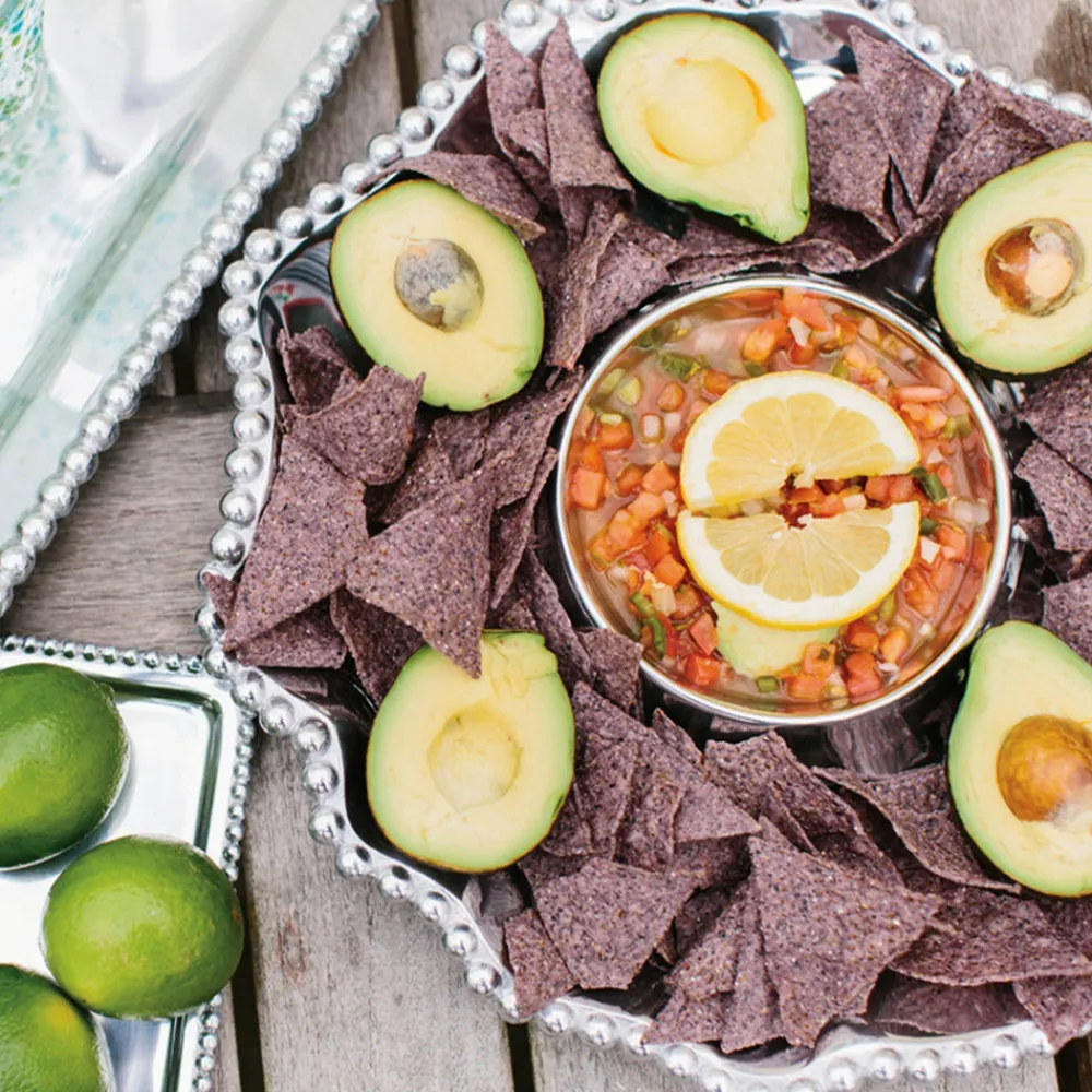 Mariposa Dinnerware|Pearled Wavy Chip & Dip