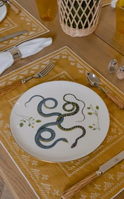 Esencial Hogar Place Settings & Linens|Pedralbes Placemats in Marigold, Set of 4