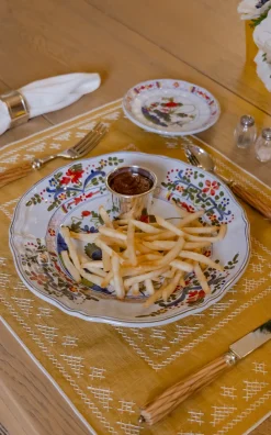 Esencial Hogar Place Settings & Linens|Pedralbes Placemats in Marigold, Set of 4