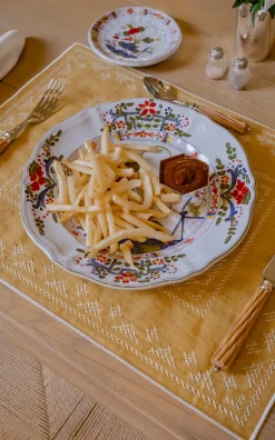 Esencial Hogar Place Settings & Linens|Pedralbes Placemats in Marigold, Set of 4