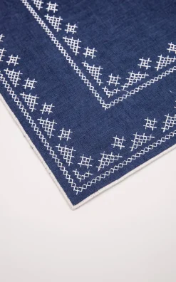 Esencial Hogar Place Settings & Linens|Pedralbes Placemats in Navy, Set of 4
