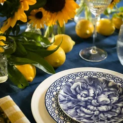 Caskata Dinnerware|Peony Canape Plates