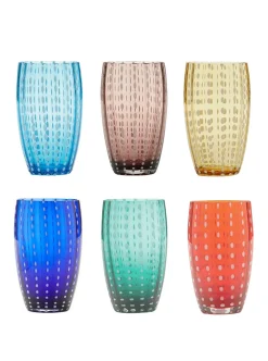 Zafferano Glassware|Perle Beverage Assorted, Set of 6
