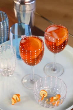 Zafferano Glassware|Perle Wine Goblet, Set of 2