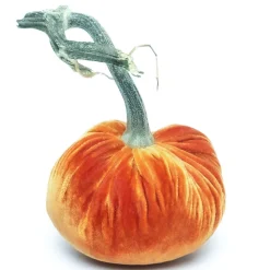 Hot Skwash Living|Décor|Persimmon Silk Velvet Pumpkin