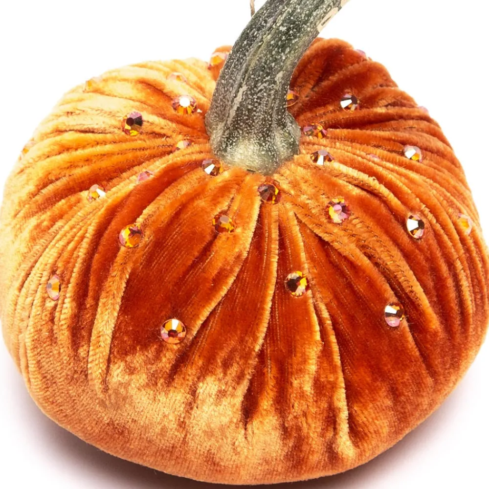 Hot Skwash Living|Décor|Persimmon with Tonal Czech Crystals