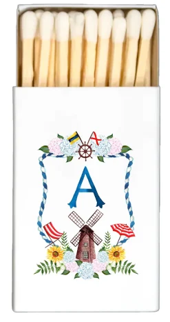 Thistle and Briar Studio Candles|Wedding Merch|Personalized Crest Matchbox