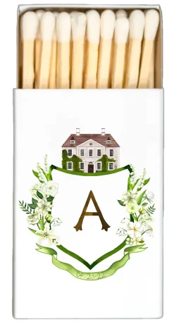Thistle and Briar Studio Candles|Wedding Merch|Personalized Crest Matchbox