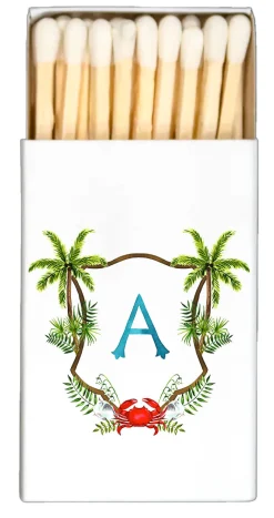 Thistle and Briar Studio Candles|Wedding Merch|Personalized Crest Matchbox