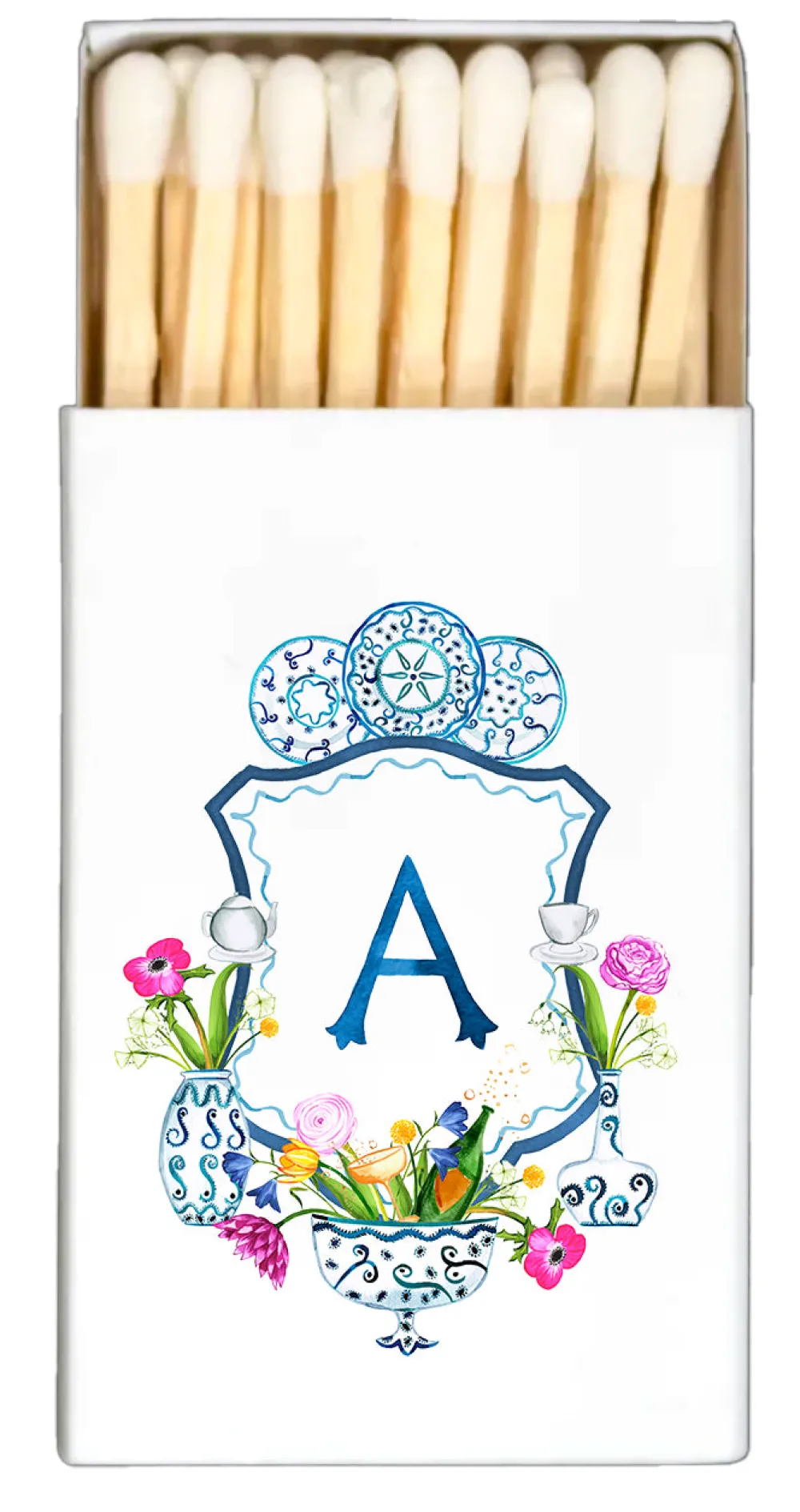 Thistle and Briar Studio Candles|Wedding Merch|Personalized Crest Matchbox