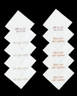 Gigi & Olive Place Settings & Linens|Getting Ready|Personalized Handkerchiefs, Set of 10