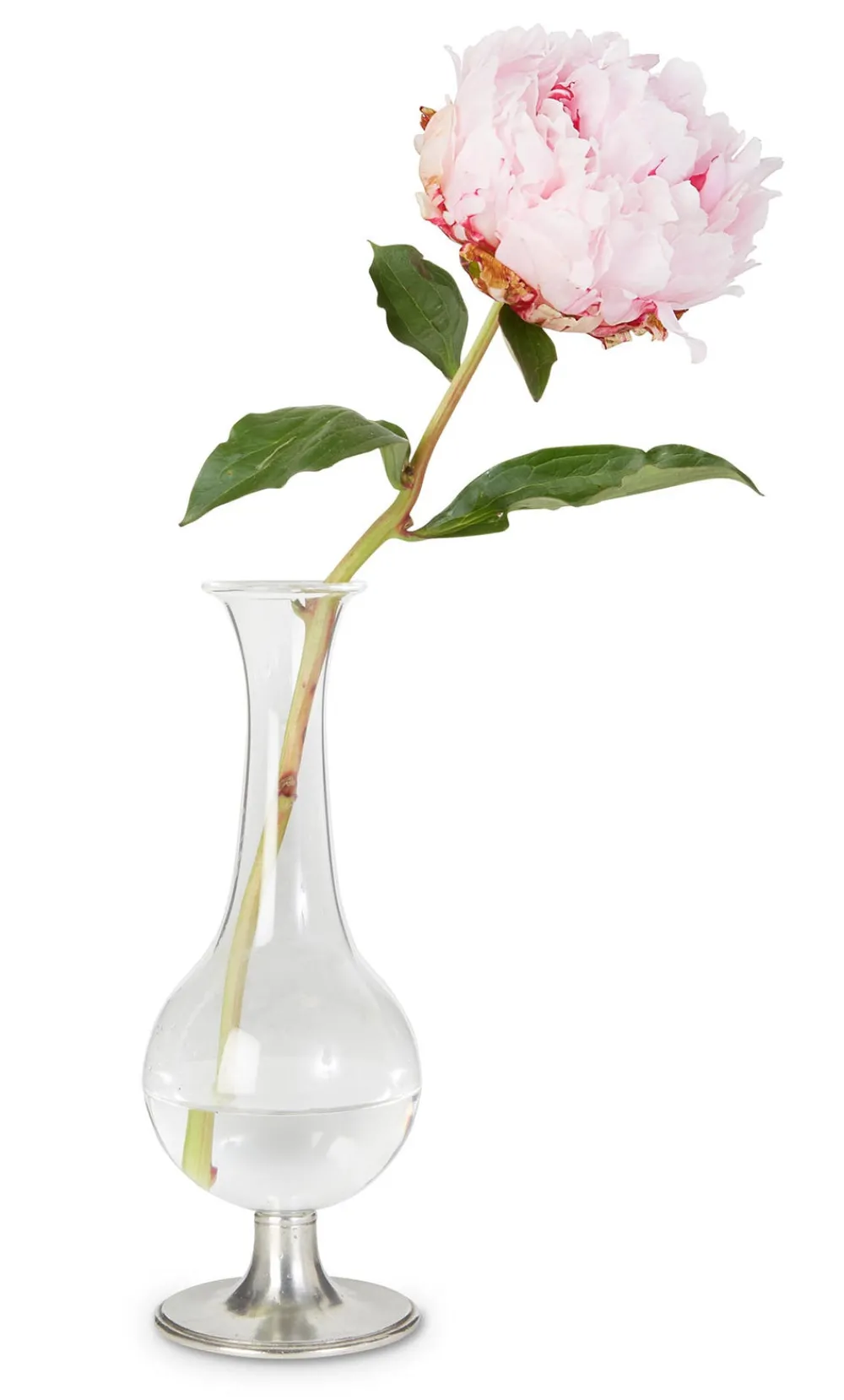Match Living|Décor|Pewter Footed Glass Vase