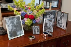 Salisbury Monogram|Nursery|Pewter Frame