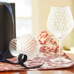 Caskata Glassware|Phoebe Clear Universal Wine Glasses, Set of 2