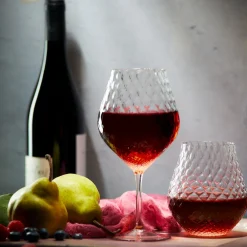 Caskata Glassware|Phoebe Clear Universal Wine Glasses, Set of 2