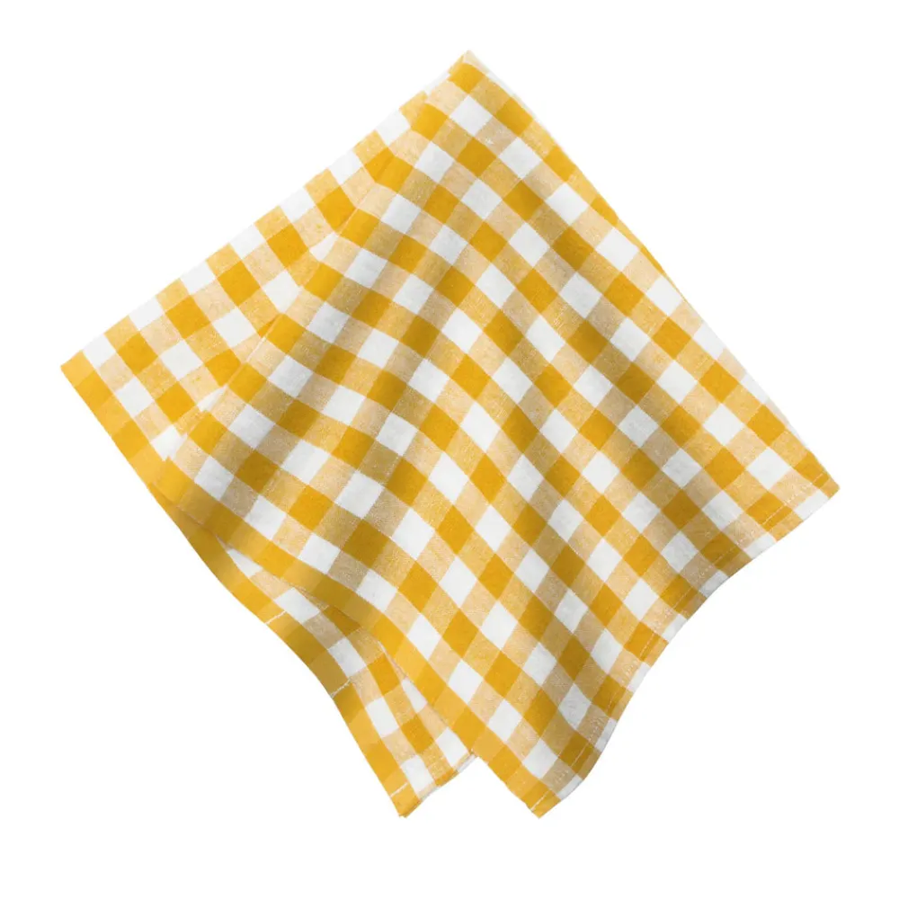 Caravan Place Settings & Linens|Picnic Napkin in Mustard, Set of 4