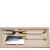 Jean Dubost Laguiole Flatware|2-Piece Cheese Set in Ivory